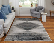 Micah Modern Diamond, Black/Silver/Taupe