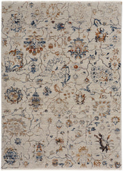 Kaia Transitional Floral & Botanical, Ivory/Orange/Blue