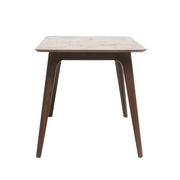 Mid-Century Modern 5-Piece Dining Set with Rubberwood Frame, Ergonomic Chairs in Walnut and Charcoal Finish
