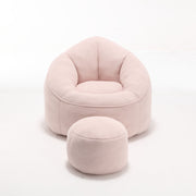 Bedding Bean Bag Sofa Chair High Pressure Foam With Footrest