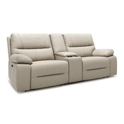 Malibu 79' Modern Power Motion 3-Piece Reclining Loveseat Sofa with Cup Holders, Cream Taupe Beige