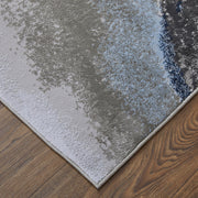 Gaspar Modern Abstract, Blue/Gray/White