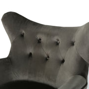 Alyssa - Mid Century Upholstered Arm Chair With Wingback Design