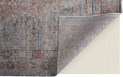 Marquette Transitional Medallion, Gray/Ivory/Orange
