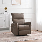 360° Modern Small Rocking Swivel Recliner Chair With Side Pocket