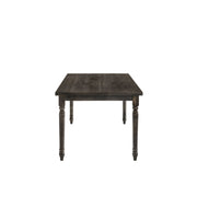 Claudia II - Weathered 7 Pieces Dining Room Set - Gray