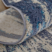 Indio Modern Abstract, Tan/Blue/Ivory
