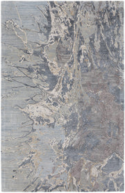 Zarah Modern Watercolor, Blue/Taupe/Green