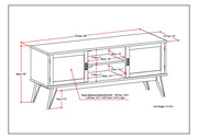 Draper - Handcrafted Mid Century Low TV Media Stand