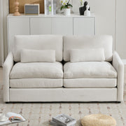 Cozy Upholstered Cushion Loveseat Sofa For Living Room