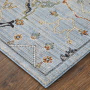 Melrose Traditional Floral & Botanical, Blue/Green/Ivory