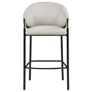 Sloped Arm Bar Stools (Set of 2) - Beige