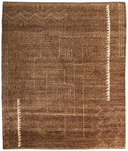 Agape Modern Abstract, Brown/Ivory