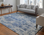 Eastfield Modern Abstract, Blue/Ivory
