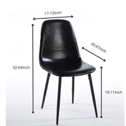 1+4,5pieces dining set, Table metal leg Mid-century Dining Table for 4-6 people With MDF Table Top, Pedestal Dining Table, End Table Leisure Coffee Table