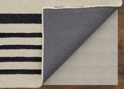 Maguire Transitional Abstract, Ivory/Black