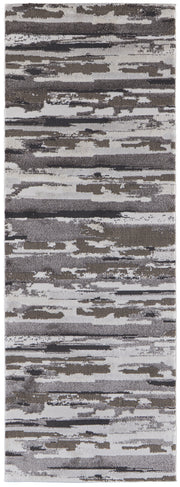 Vancouver Modern Abstract, Brown/Ivory