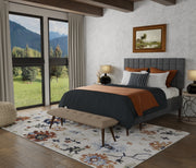 Melrose Transitional Floral & Botanical, Ivory/Red/Blue