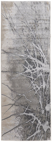 Astra Transitional Abstract, Gray/Silver/Ivory