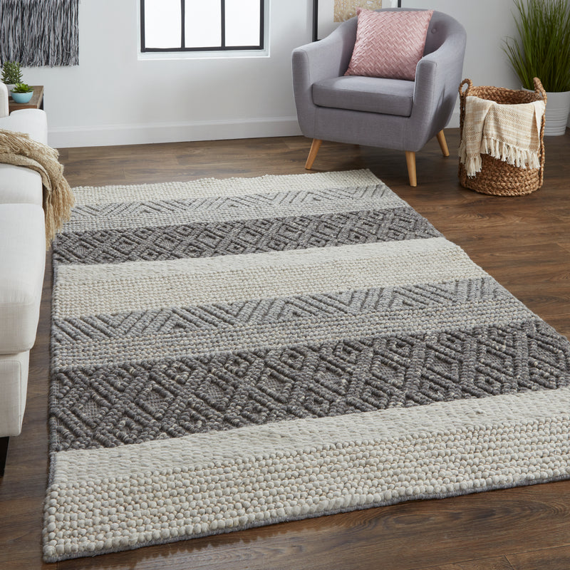 Berkeley Transitional Stripes, Gray/Taupe/Tan