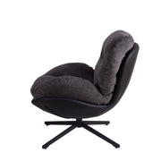 360° Swivel Office Chair, No Wheels