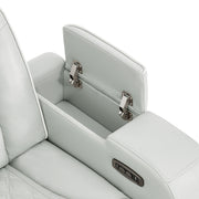 JULIAN SILVER 2PC LOVESEAT WITH PHR, LED & SPEAKER AND SOFA