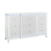 Adalid - 5 Pieces Bedroom Set With LED Lights And Glittered Detailing