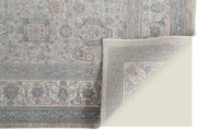 Marquette Transitional Oriental, Taupe/Silver/Blue
