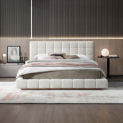 Hudson Ivory Boucle King Bed