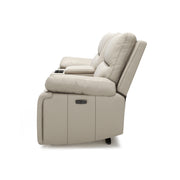Malibu 79' Modern Power Motion 3-Piece Reclining Loveseat Sofa with Cup Holders, Cream Taupe Beige