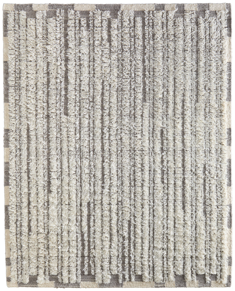 Ashby Transitional Stripes, Ivory/Gray