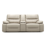 Malibu 79' Modern Power Motion 3-Piece Reclining Loveseat Sofa with Cup Holders, Cream Taupe Beige