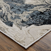 Micah Modern Abstract, Ivory/Black/Taupe