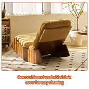 Comfortable Glider Rocking Chair, High-Quality Upholstery Glider Chair, Solid Wood Frame, Perfect for Multiple Settings Accent Reading Chair for Bedroom,Living Room