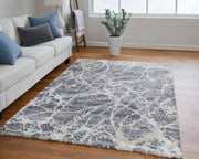 Mynka Transitional Abstract, Gray/Ivory