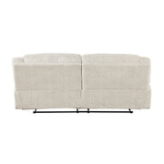 Modern Power Reclining Sofa Set 2pc Comfort Sofa Loveseat Charging Port Vanilla Beige Microfiber Upholstery Living Room Furniture
