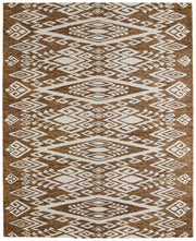 Wallace Transitional Medallion, Brown/White