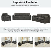 Cozy Upholstered Sofa Set For Living Room