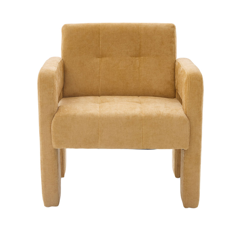 Modern Minimalist Casual Single Armchair Living Room, Bedroom, Office Area Upholstered Chair Comfortable Padded Armchair Nordic Style Casual Seating