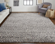 Vancouver Modern Abstract, Gray/Taupe/Ivory