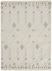 Anica Transitional Trellis & Lattice, Ivory/Tan/Silver