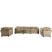 Elegant Oversized Sectional Sofa Set With Deep Seats And Flexible Layout