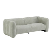 Tonson 83' 3-Seater Boucle Sofa,Wave Design, Living Rooms,Bedrooms,Apartment Office,Light Green
