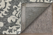 Belfort Traditional Floral & Botanical, Gray/Ivory/Black