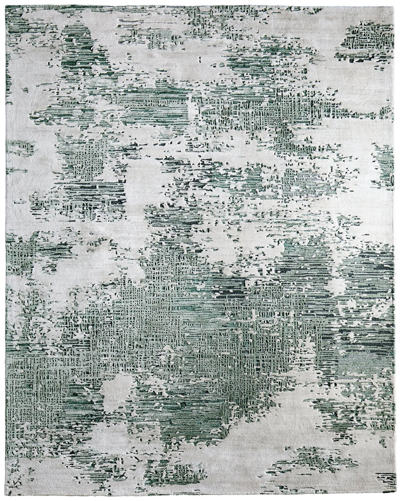 Zarah Modern Abstract, Green/White