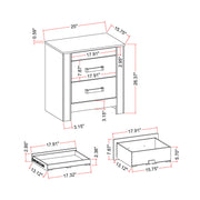 Lorenzo - 5 Piece Bedroom Set With Glittered Detailing