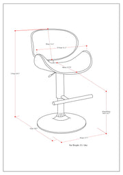 Marana - Multifunctional Handcrafted Bentwood Adjustable Swivel Bar Stool