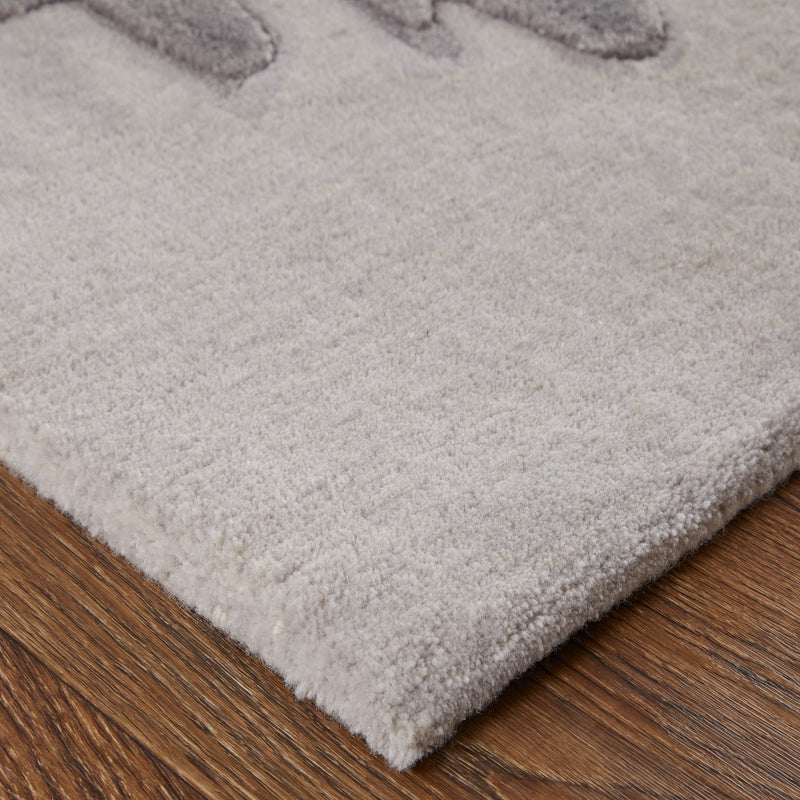 Anya Transitional Abstract, Ivory/Gray/Taupe