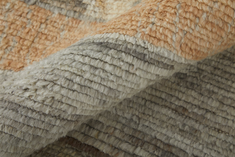 Kasbah Transitional Moroccan, Ivory/Gray/Orange