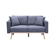 Easton - Fabric Living Room Set With USB Charging Ports Pockets And Pillows (Set of 2)